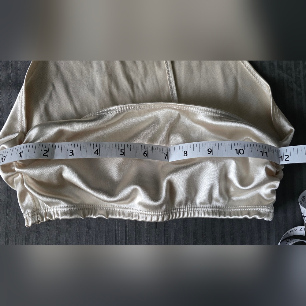 Satin, halter wrap cropped top - Picture 11 of 11